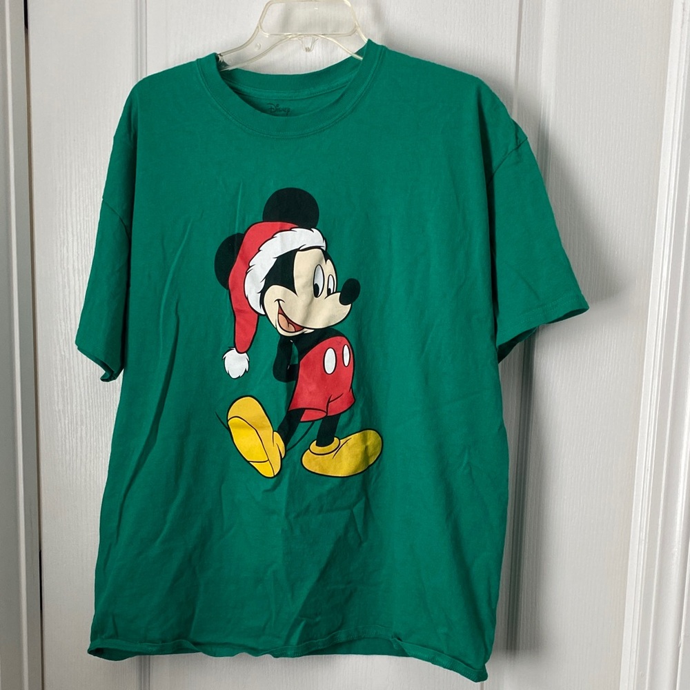 Disney Green Cotton T-Shirt